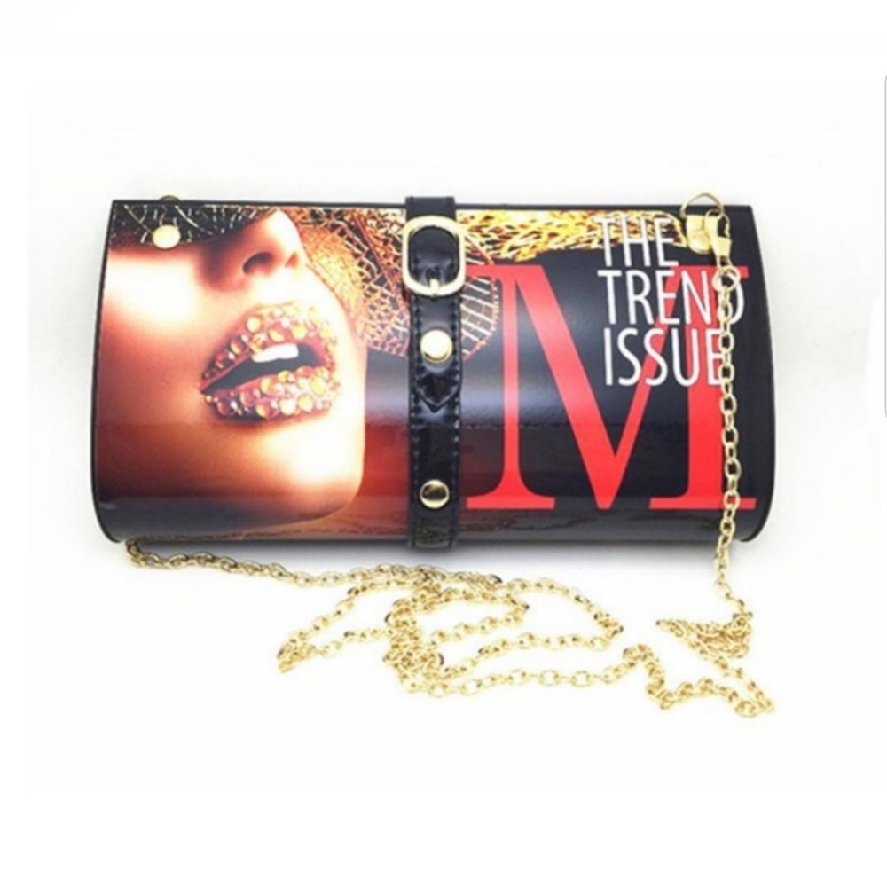THE TREND hard shell clutch purse